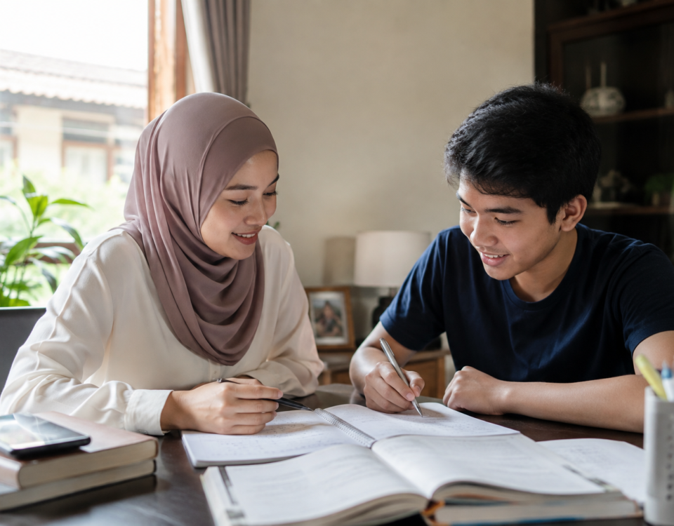 Best home tuition in Klang Malaysia - private tutor teaching a student at home